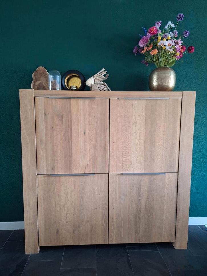 Eiken kast, 150x150x40cm, 4 deuren met planken, Huis en Inrichting, Kasten | Dressoirs, Ophalen