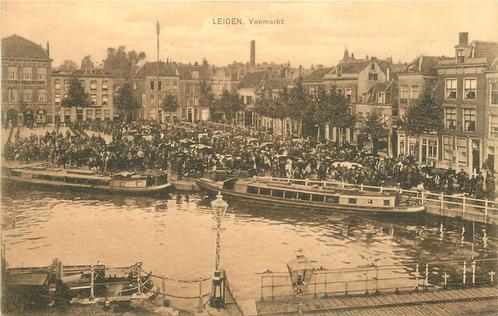 (388-289-015) Leiden Veemarkt, Verzamelen, Ansichtkaarten | Nederland, Zuid-Holland, Verzenden