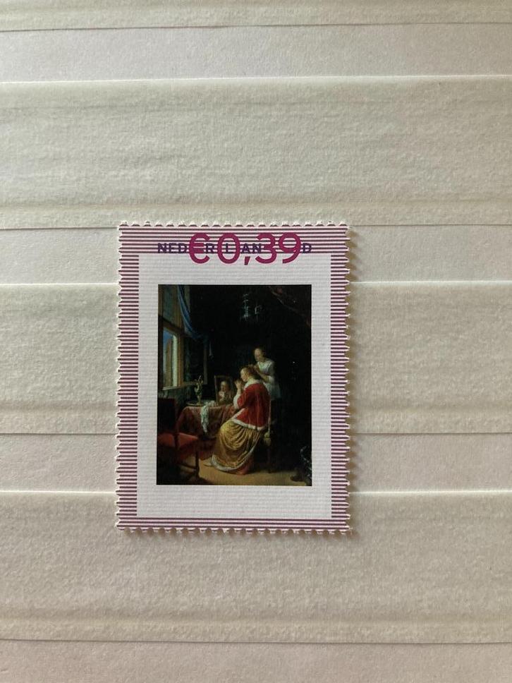 Persoonlijke postzegel Rembrandt vrouw aan kaptafel, Postzegels en Munten, Postzegels | Nederland, Postfris, Na 1940, Verzenden