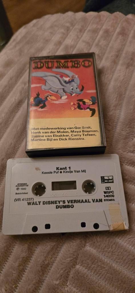 Dumbo Cassettebandje - Walt Disney, Cd's en Dvd's, Cassettebandjes, Gebruikt, 1 bandje, Ophalen of Verzenden