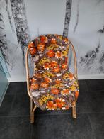 Rotan stoel vintage, Huis en Inrichting, Stoelen, Ophalen, Gebruikt, Bruin, Vintage