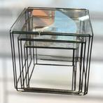 2 kubusvormige Isocele bijzettafeltjes van Max Sauze jr ’70, Ophalen