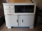 Lief oud kastje / dressoir / theekastje. Brocante., Ophalen, Gebruikt, Glas, 50 tot 100 cm
