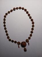 antiek zilveren halssnoer,granaten, Sieraden, Tassen en Uiterlijk, Antieke sieraden, Verzenden, Zilver, Ketting, Met edelsteen