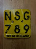 Kenteken plaatje brommer 1988, Fietsen en Brommers, Ophalen of Verzenden, Gebruikt, Overige typen