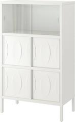 IKEA KALKNÄS Vitrinekast - Wit, Ophalen, Gebruikt, 100 tot 150 cm, 50 tot 100 cm