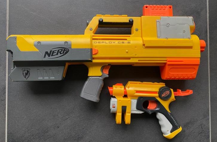 Nerf Deploy CS-6 + Nerf N-Strike Nite Finder EX, Kinderen en Baby's, Speelgoed | Buiten | Actiespeelgoed, Ophalen of Verzenden