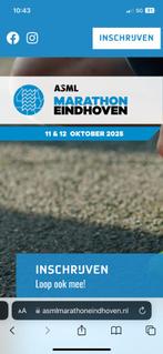 Startbewijs ASML halve marathon 2025, Overige merken, Overige typen, Nieuw, Ophalen of Verzenden