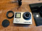 GoPro Hero 4 met accessoires en 3 batterijen, Ophalen of Verzenden, Zo goed als nieuw, GoPro