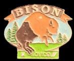 Bison pin- gelakt, Verzenden, Nieuw, Dier of Natuur, Speldje of Pin