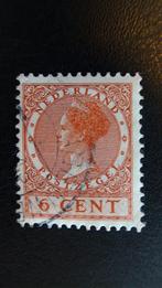 Te koop 6 cent frankeerzegel wilhelmina, Ophalen of Verzenden, Na 1940, Gestempeld