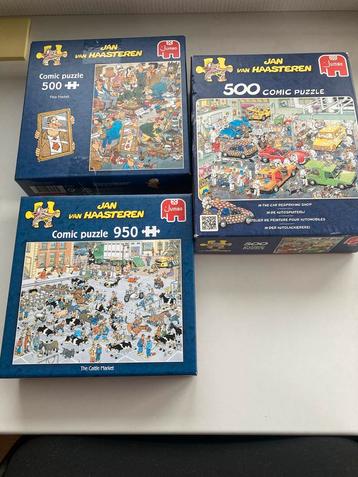 Jan van Haasteren Puzzels - 3 stuks beschikbaar voor biedingen