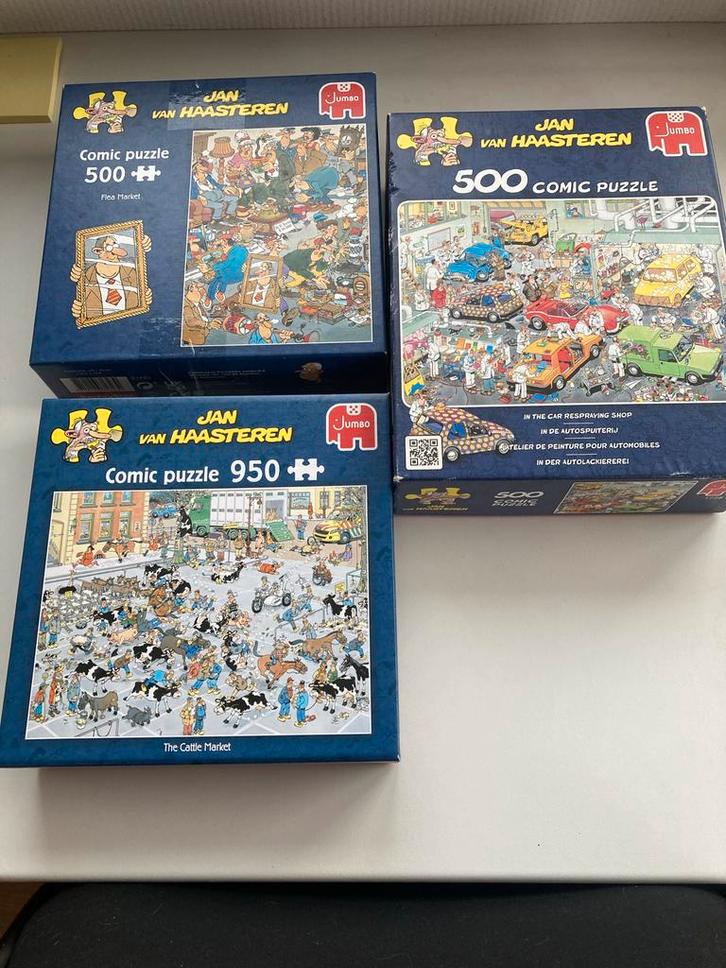 Jan van Haasteren Puzzels - 3 stuks (ook per stuk te koop), Hobby en Vrije tijd, Denksport en Puzzels, Zo goed als nieuw, Legpuzzel