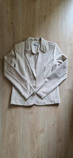 Net beige sweat jasje blazer colbertje maat 38 NIEUW!!, Maat 38/40 (M), Beige, Nieuw, Ophalen of Verzenden