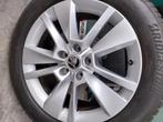 Originele Skoda alu velgen met winterbanden, Auto-onderdelen, Banden en Velgen, Ophalen, Velg(en), 17 inch, Winterbanden