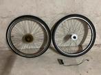 Set 24 inch velgen met naafdynamo van een BTwin Rockrider, Wiel, Gebruikt, Algemeen, Ophalen of Verzenden