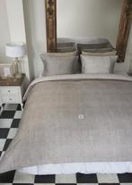 Riviera Maison dekbedovertrek COUGHTON COURT half geld, Eenpersoons, Verzenden, Beige, Dekbedovertrek
