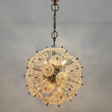 Vintage Val Saint Lambert Sputnik Kroonluchter, hanglamp  beschikbaar voor biedingen