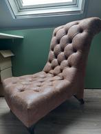 Woonkamer Fauteuil, landelijke stijl, Leer, Ophalen of Verzenden, Zo goed als nieuw