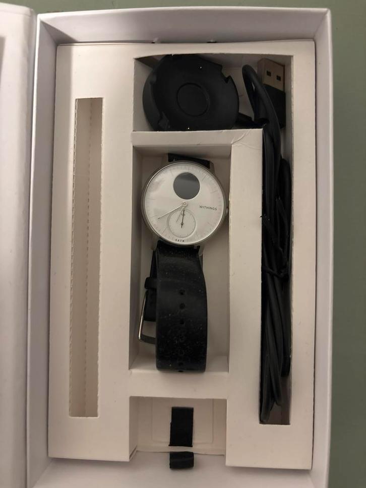 Withings Smartwatch - Zo Goed Als Nieuw!, Sieraden, Tassen en Uiterlijk, Smartwatches, Zo goed als nieuw, Zwart, Afstand, Waterdicht