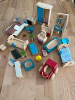 Plantoys houten poppenhuis meubels, Ophalen of Verzenden, Zo goed als nieuw
