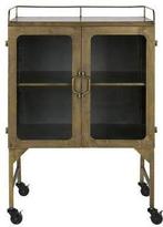 Be pure home metalen kast in antique brass, Huis en Inrichting, Ophalen, 100 tot 150 cm, 50 tot 100 cm, Glas