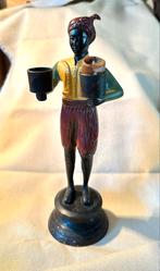 Antieke Blackamoor Kandelaar, Ophalen of Verzenden, Koper of Brons