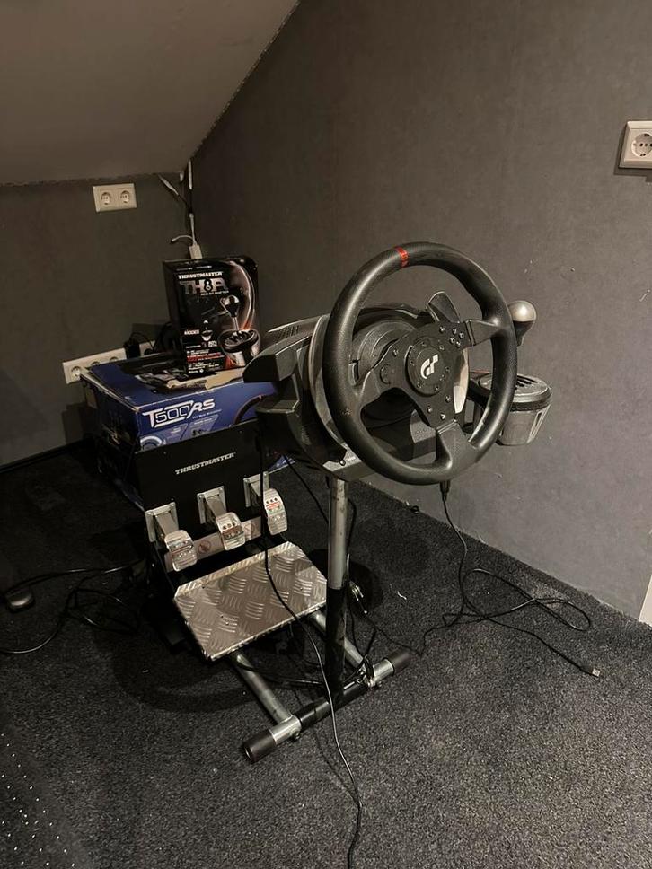 Thrustmaster game set, Spelcomputers en Games, Games | Pc, Zo goed als nieuw, Racen en Vliegen, 1 speler, Vanaf 3 jaar, Ophalen of Verzenden