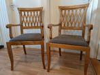 2 Prachtige houten stoelen met gestoffeerde Bekleidung, €50, Ophalen
