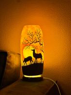 Handmade Camel Skin Side tafellamp for sale, Huis en Inrichting, Ophalen, Zo goed als nieuw, Minder dan 50 cm