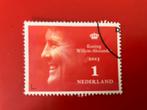 Grote rode Willem Alexander 2013 postzegel 1tje gestempeld, Ophalen of Verzenden, Na 1940, Gestempeld