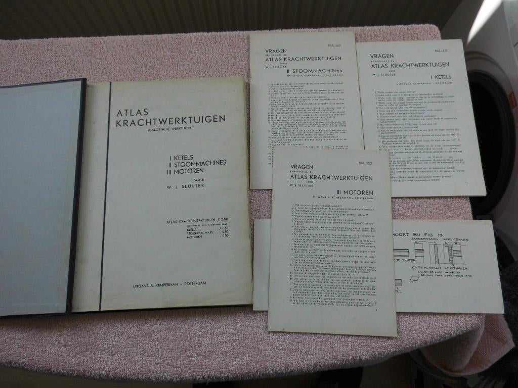 atlas krachtwerktuigen [ calorische werktuigen ], Boeken, Ophalen of Verzenden, Gelezen, Werktuigbouwkunde, W.J. Sluijter.