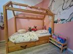 Peuterbed - huisjesbed, Ophalen, Zo goed als nieuw, 140 tot 160 cm, 70 tot 85 cm