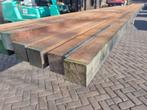 12 hardhouten palen 75x75 mm 5.00 meter lang - nr: HB56, Tuin en Terras, Palen, Balken en Planken, Ophalen, Palen, Nieuw, Hardhout