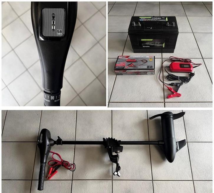 ZGAN ! Complete Set Talamex TM58 incl Greenline 105Ah lader, Watersport en Boten, Hengelsport | Algemeen, Zo goed als nieuw, Overige typen