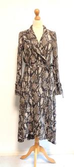 Midi jurk Karen Millen /slangen print, Maat 38/40 (M), Verzenden, Zo goed als nieuw, Onder de knie
