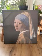 Canvas schilderij meisje met de parel 80/80, Ophalen, Zo goed als nieuw, Schilderij, 75 tot 100 cm