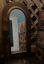 Klein messing kleurig oosters spiegeltje India bohemian, Ophalen of Verzenden