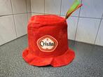Cristal Alken bier hoed carnaval zgan rood, Ophalen of Verzenden, Zo goed als nieuw, Kleding, Overige merken