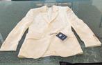 nieuw crème zomers colbert satijnachtige stof maat 38, Ophalen of Verzenden, Nieuw, Maat 38/40 (M), Beige