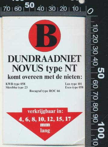 Sticker: Novus - Type NT beschikbaar voor biedingen