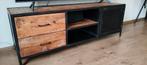 Mooie industriële mango houten tv meubel, Huis en Inrichting, Kasten | Televisiemeubels, Ophalen, 100 tot 150 cm, Zo goed als nieuw