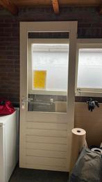 Tussendeur voor garage of bijkeuken, Doe-het-zelf en Verbouw, Deuren en Horren, Ophalen, Gebruikt, Garagedeur, Hout