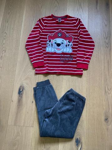 Pyjama maat 134 Paw Patrol velours beschikbaar voor biedingen