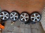 Saab 9-3 Velgen 18 inch met Zomerbanden, Ophalen, 18 inch, Gebruikt, Banden en Velgen