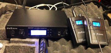 t.bone IEM 100-863 Mhz UHF  in-ear systeem+2receivers beschikbaar voor biedingen