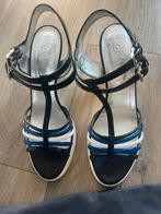 HOGAN   lederen hakken   MAAT 41    ALS NIEUW, Ophalen, Blauw, Schoenen met hoge hakken, Hogan