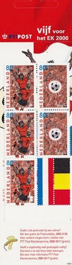 Vijf voor het EK 2000 Postzegelboekje, Postzegels en Munten, Postzegels | Nederland, Ophalen of Verzenden, Na 1940, Postfris