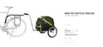 Doggy Ride Dog Bike Trailer + Stroller attachment, 20 tot 40 kg, Hondenkar, Gebruikt, Opvouwbaar