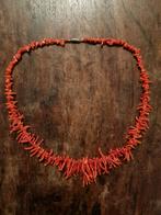 Ketting bloedkoraal rood met schuifslotje, Sieraden, Tassen en Uiterlijk, Kettingen, Ophalen of Verzenden, Rood, Steen of Mineraal